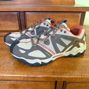 Merrell grassbow air Trail Running Shoes hiking training tan woman 7 brindle low